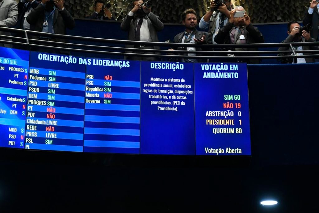 Senado aprova reforma da Previdência