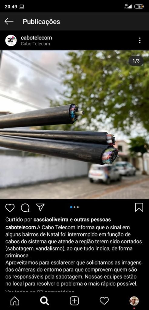 A quem interessa tirar o serviço da Cabotelecom do ar?