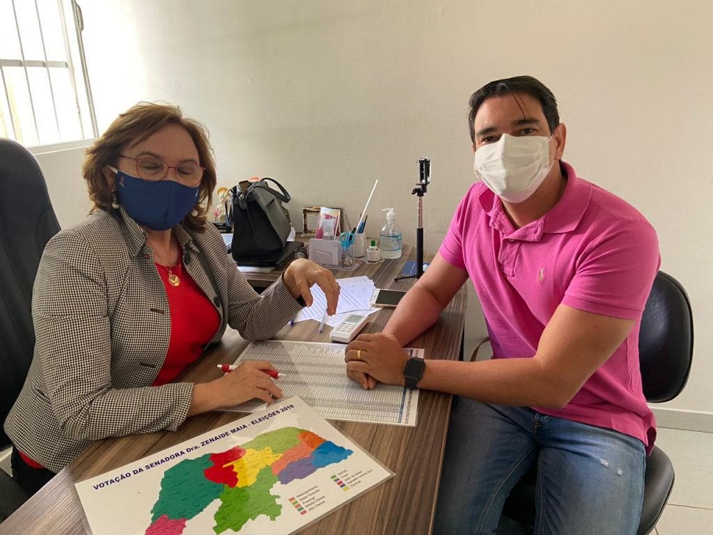 Prefeito de Assú obtém de senadora confirmação de emenda para a saúde de R$ 1 milhão