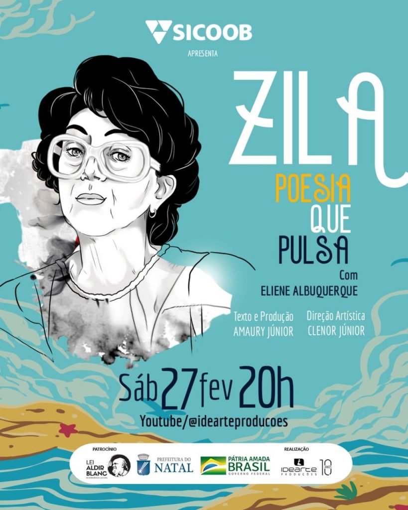 Espetáculo online em homenagem a Zila Mamede estreia dia 27 de fevereiro