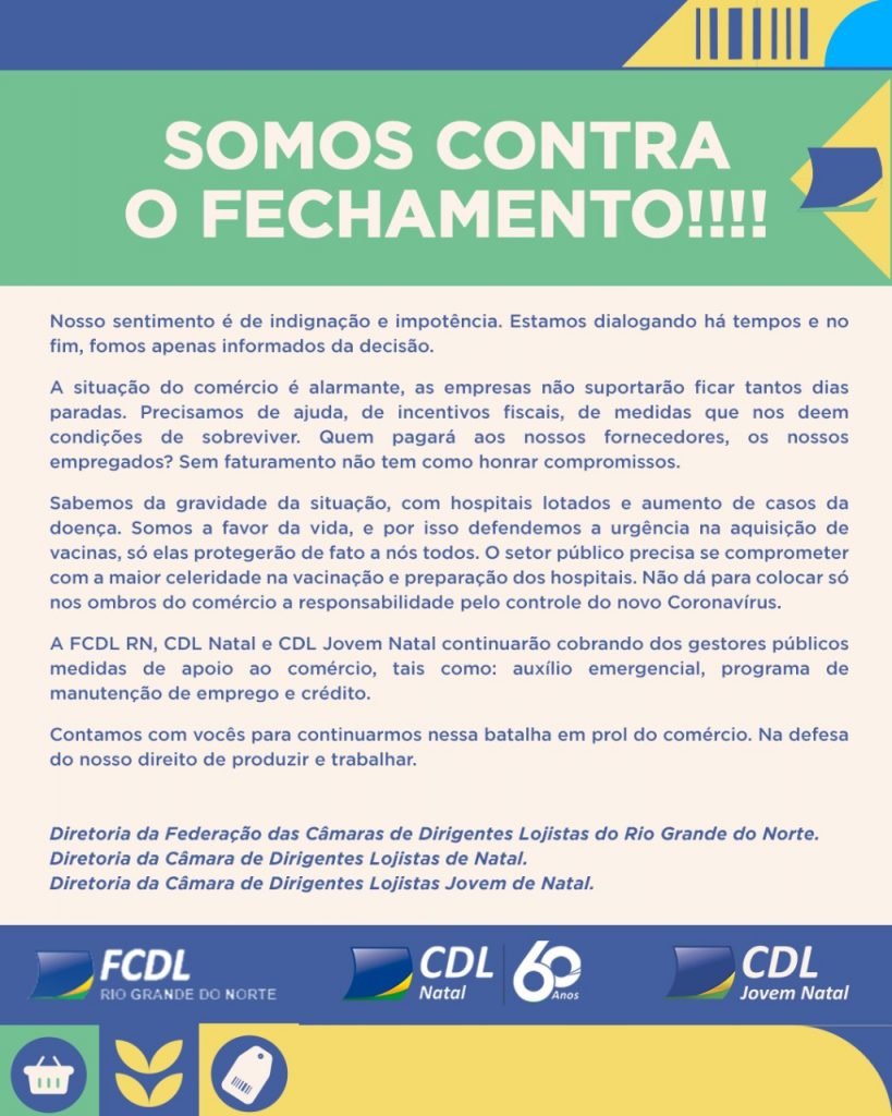 Reação ao decreto: “Nosso sentimento é de indignação e impotência”, protesta a FCDL