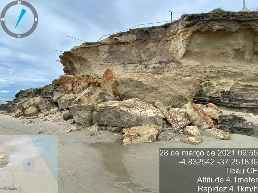 Tibau: falésia Pedra do Chapéu requer cuidados, adverte Idema