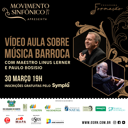 “É fantástico. Ele é uma referência nacional e internacional”, diz músico sobre a atração da OSRN