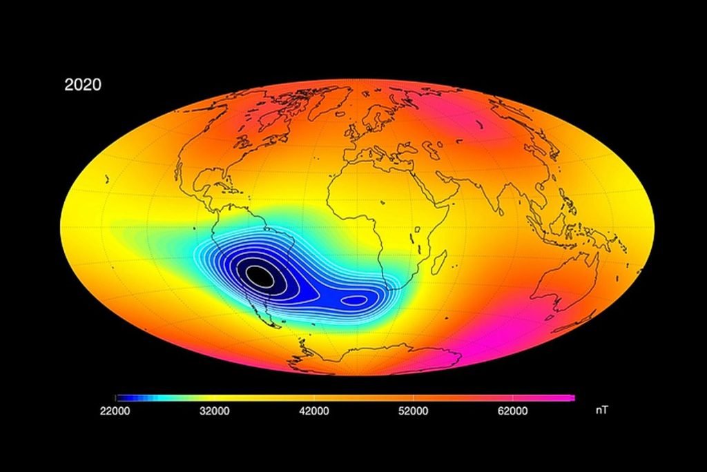 Anomalia Magnética no Sul e Sudeste do Brasil intriga cientistas
