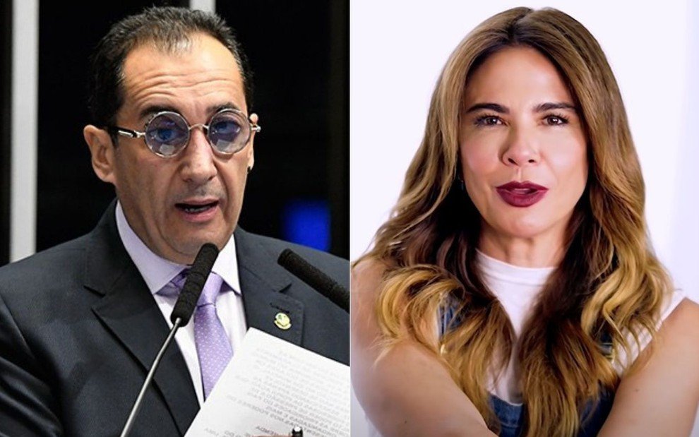 Chamada de ‘mulher de programa’, Luciana Gimenez consegue liminar contra Kajuru