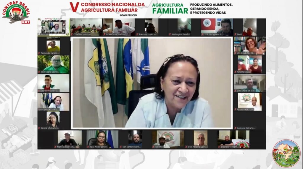 Governadora destaca ações em prol da agricultura familiar na abertura de congresso da Contraf