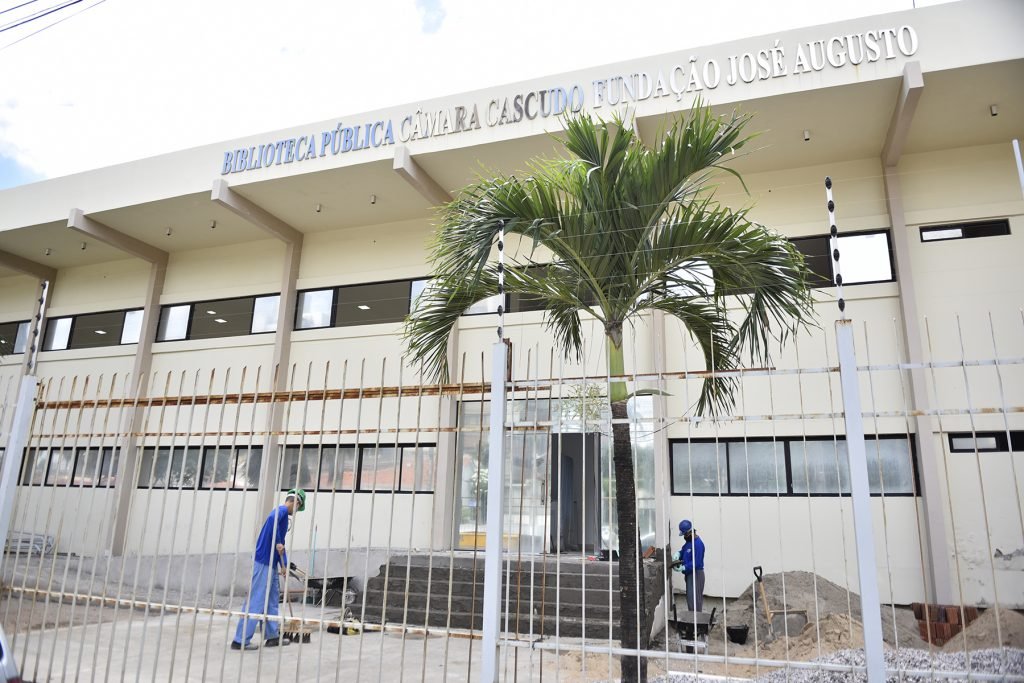 Obras complementares da Biblioteca Câmara Cascudo chegam a 20% de execução