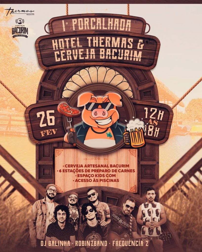 Cerveja Bacurim e Hotel Thermas promovem a Primeira Porcalhada