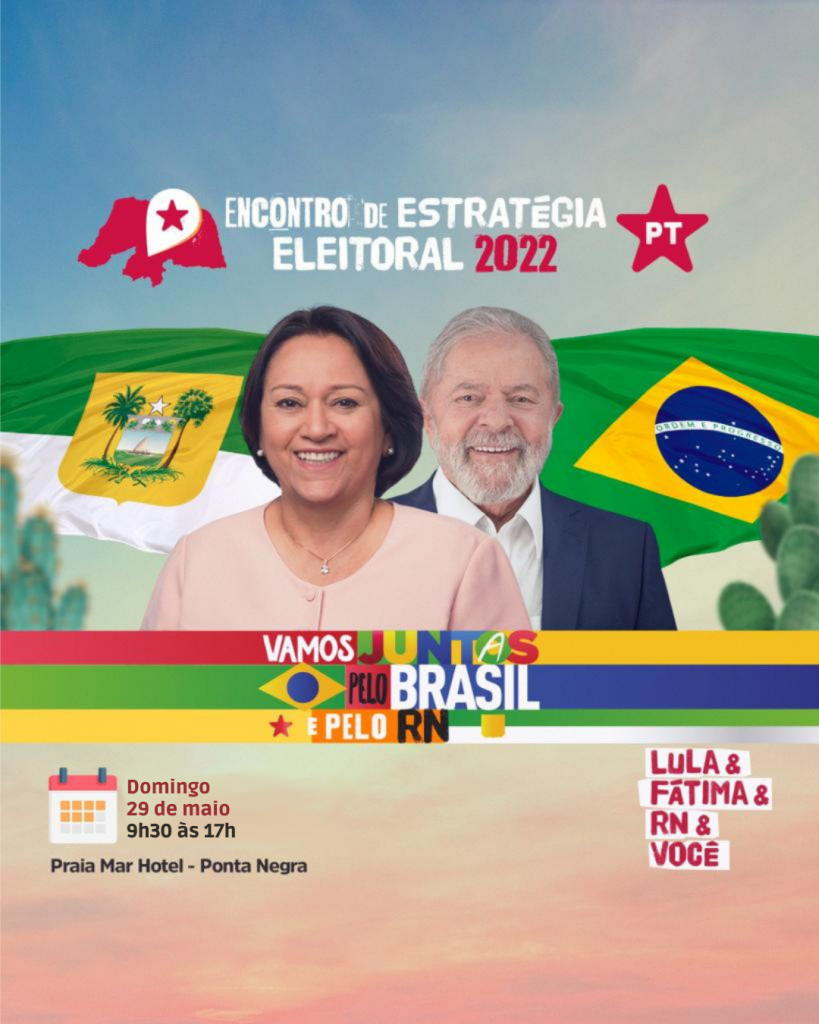 PT/RN realiza Encontro de Estratégia Eleitoral neste domingo (29)