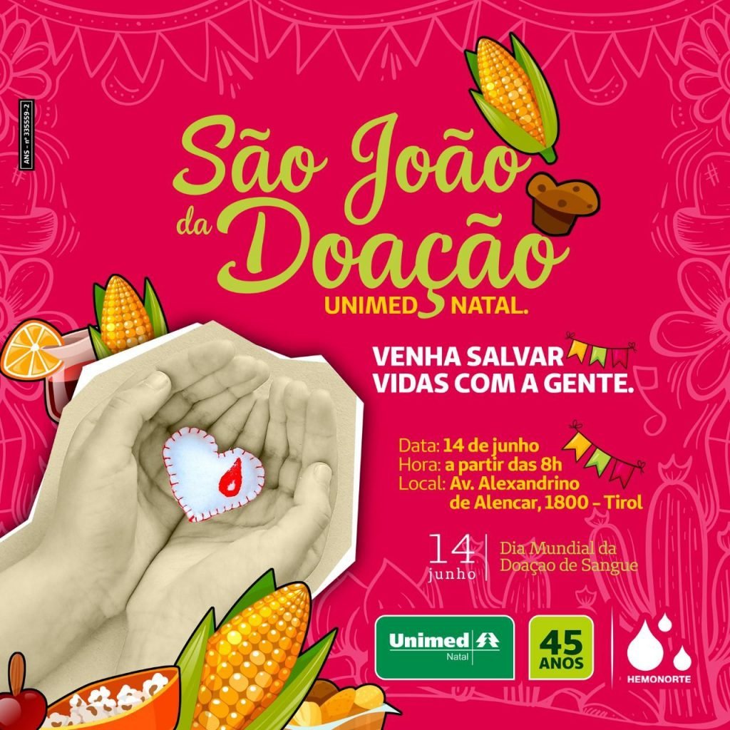 Hemonorte e Unimed Natal realizam ação especial no dia do doador de sangue