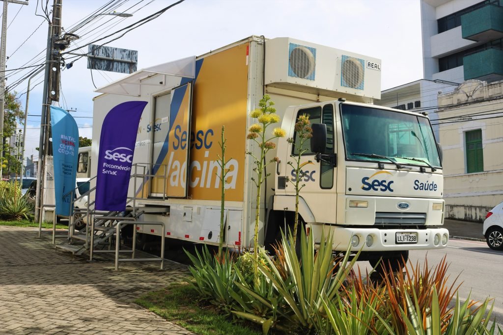 Unidade Móvel Sesc Vacina se instala no Centro de Natal onde permanece por 30 dias