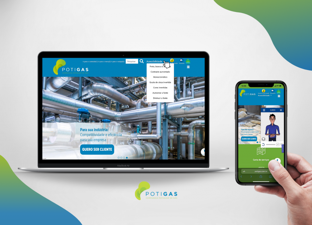 Site da Potigás fica mais acessível