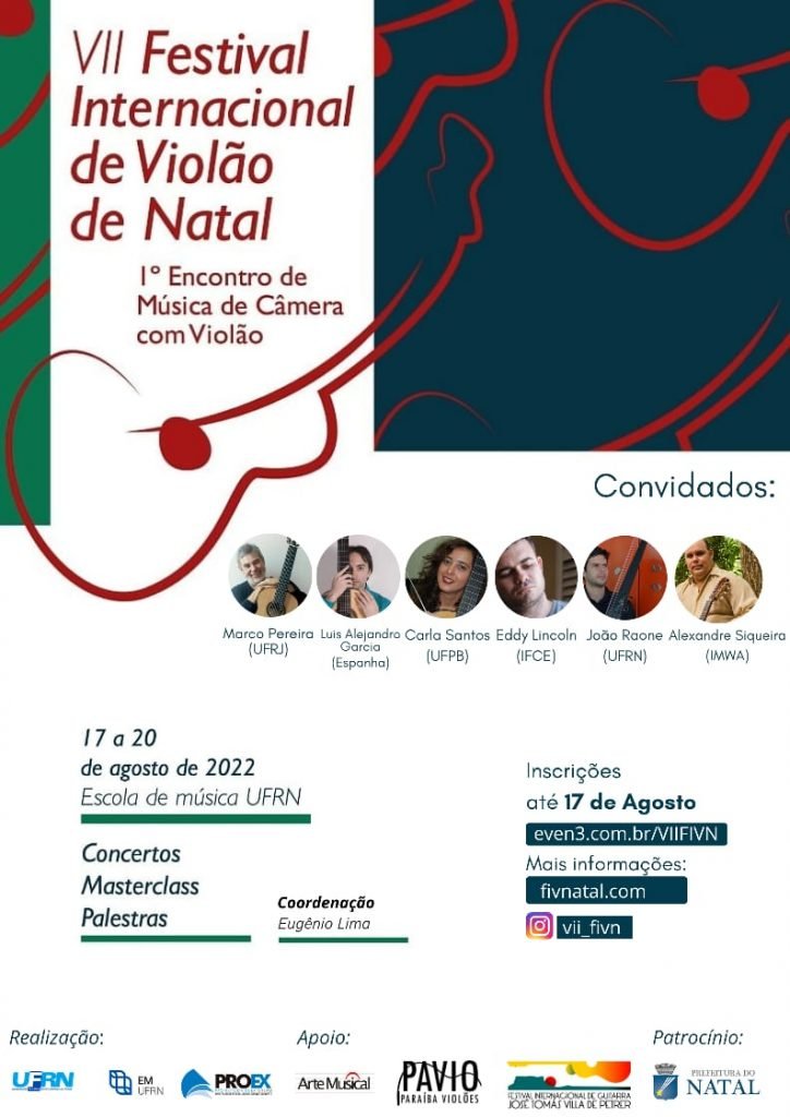 Festival Internacional de Violão de Natal começa nesta quarta, 17