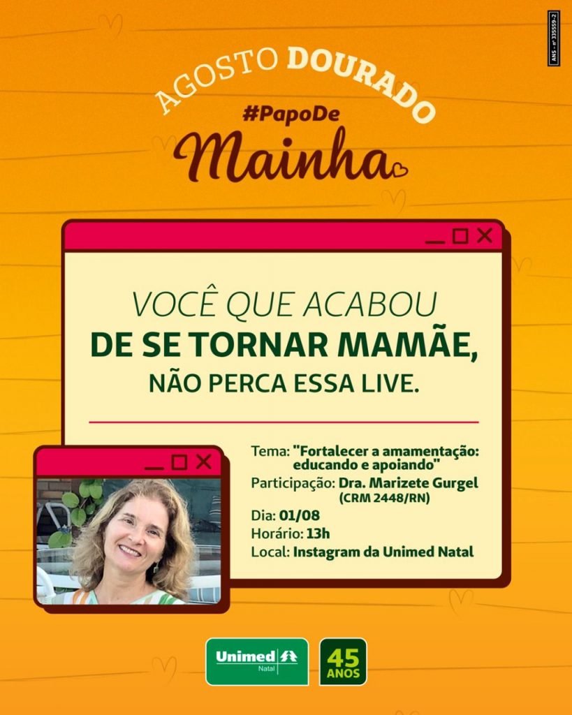 Unimed Natal promove ações de incentivo à amamentação no Agosto Dourado