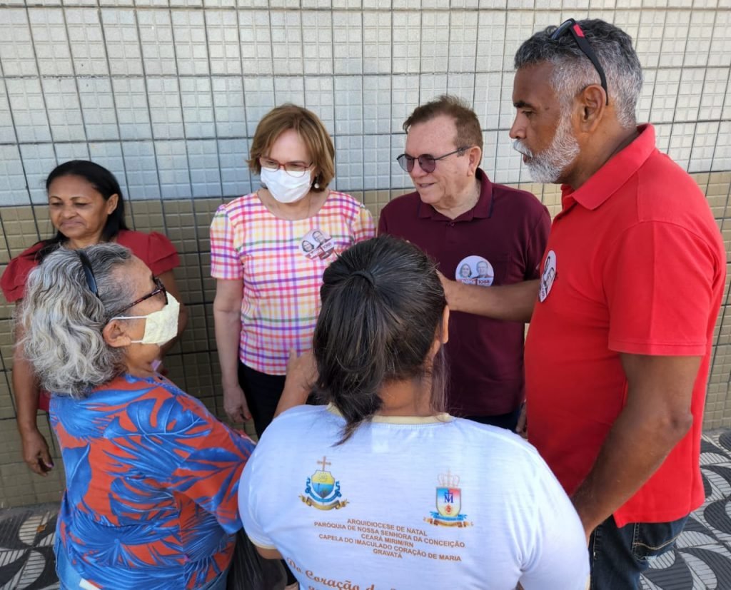Ex-prefeito Peixoto recebeu Jaime Calado para agenda de campanha em Ceará-Mirim