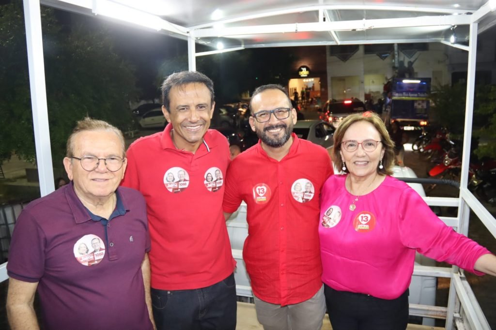 Senadora Zenaide e o candidato Jaime Calado visitaram Caicó nesta terça-feira