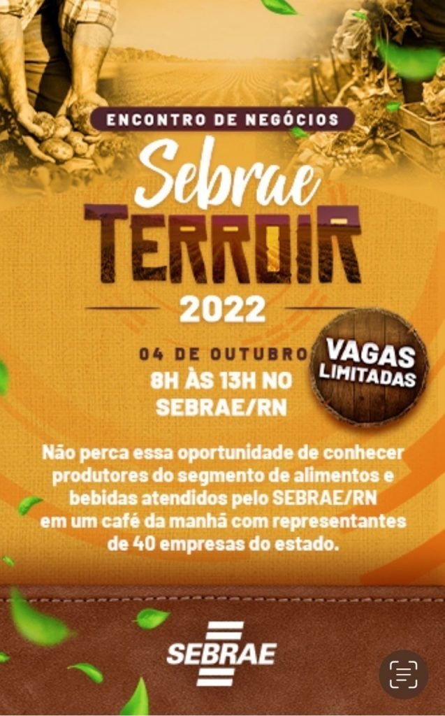 Sebrae Terroir será lançado na próxima terça feira, dia 4.