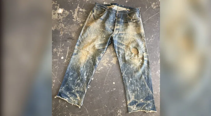 Calça Levi’s do século 19 encontrada em poço é vendida por mais de R$ 400 mil