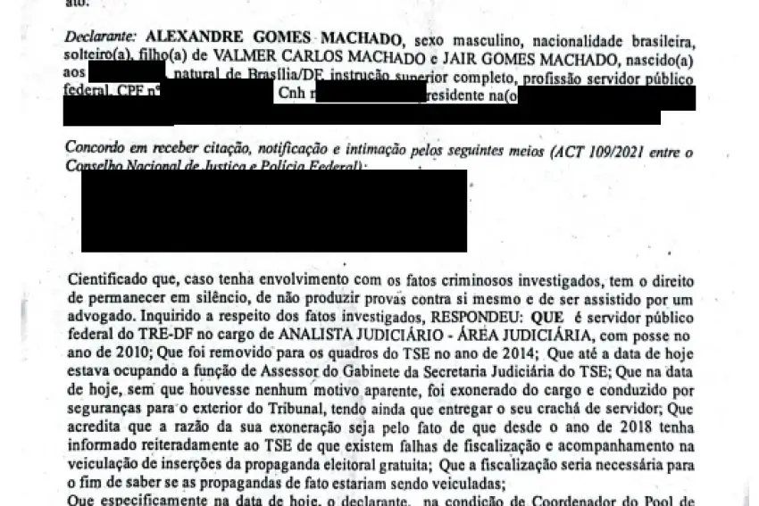 Demitido do TSE, servidor diz que desde 2018 denuncia, “reiteradamente”, falhas nas inserções da propaganda eleitoral