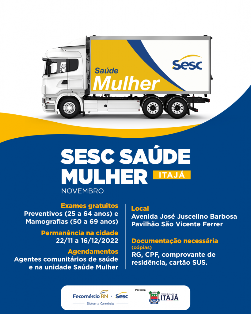 Sesc Saúde Mulher pela primeira vez em Itajá