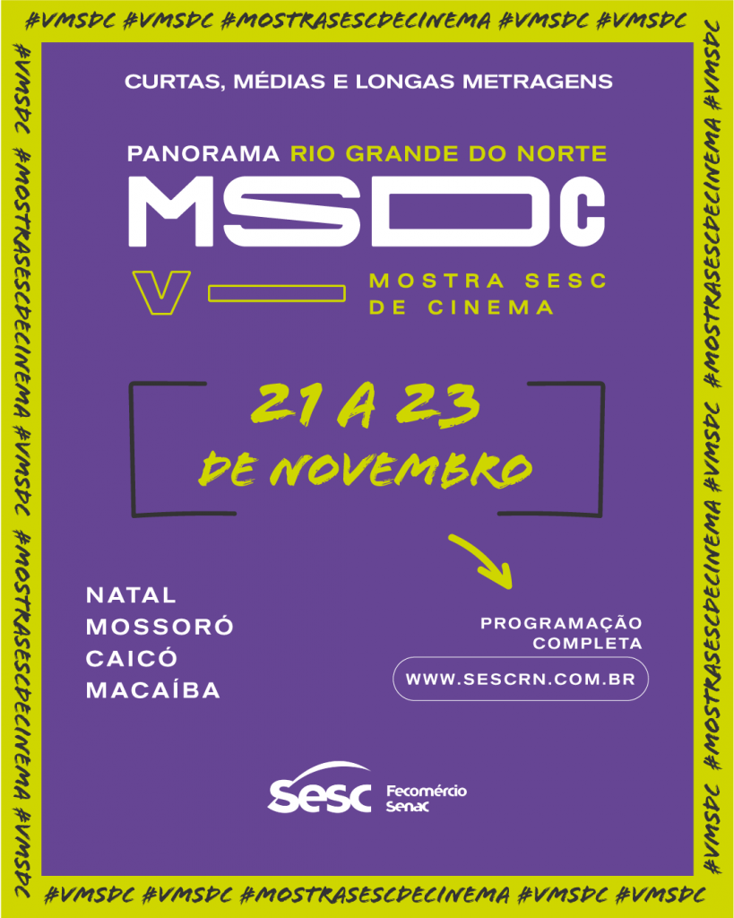 V Mostra Sesc de Cinema traz exibições gratuitas para quatro cidades potiguares