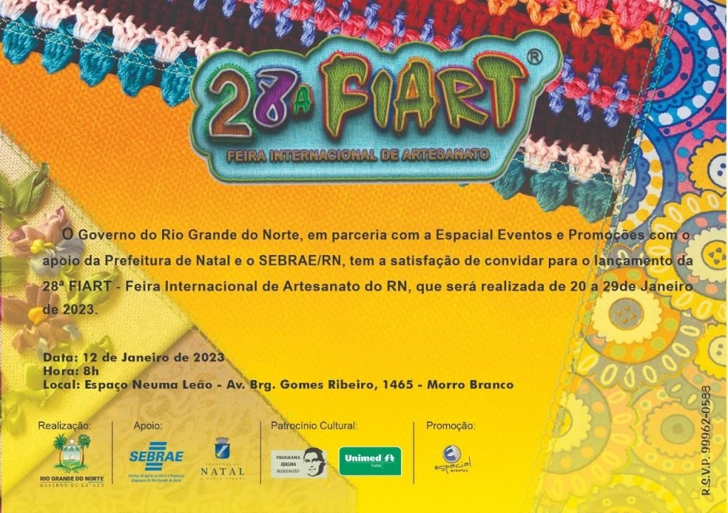 Lançamento oficial da 28ª FIART acontece nesta quinta-feira