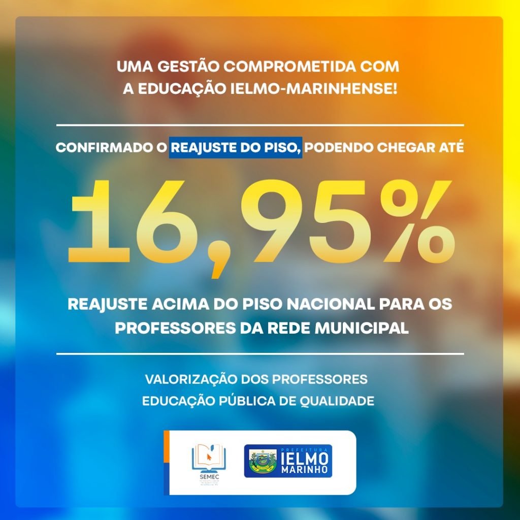 Ielmo Marinho vai pagar mais do que o piso dos professores determinado pelo MEC
