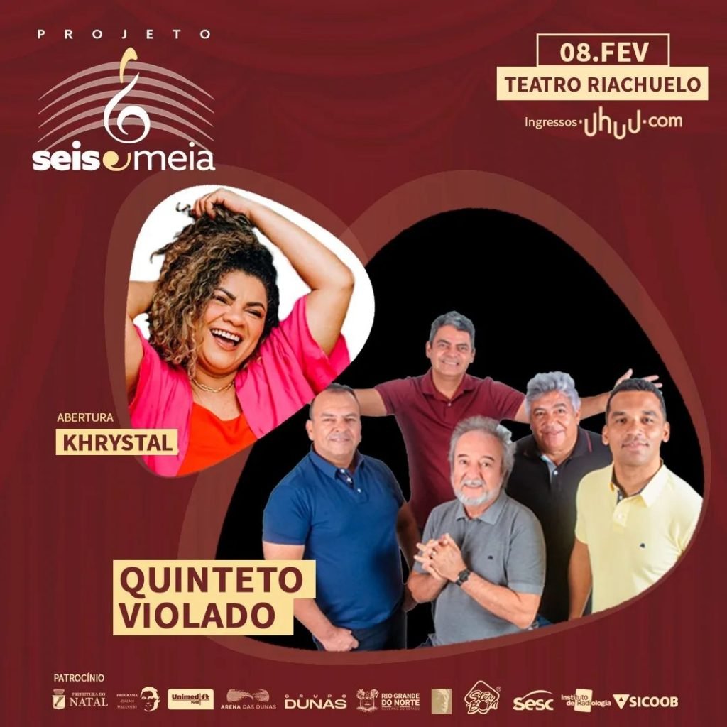 Projeto Seis e Meia inicia temporada 2023 com Quinteto Violado e Khrystal