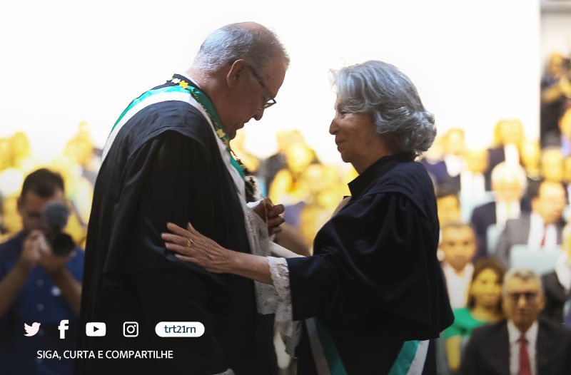 Eridson Medeiros assume presidência do TRT-RN e empossa vice-presidente e ouvidora