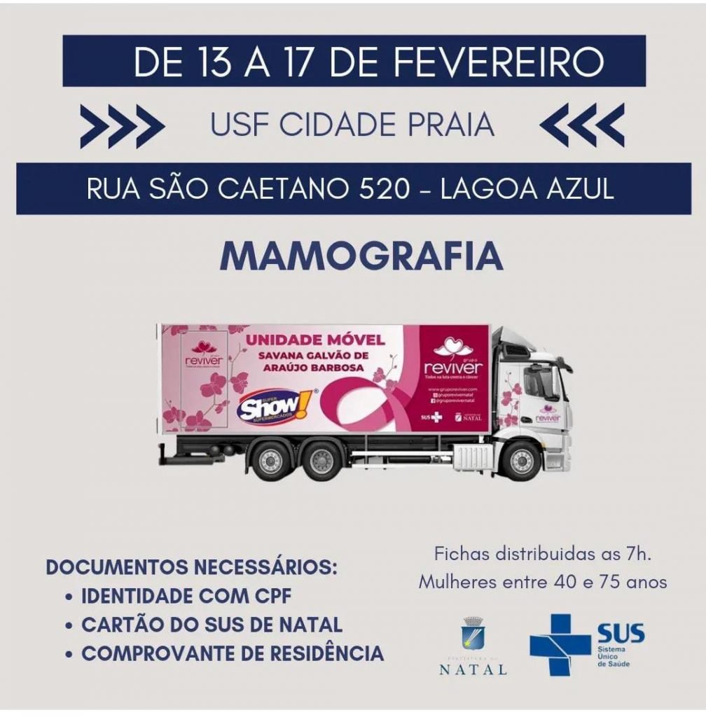 Grupo Reviver realiza mamografias no bairro Lagoa Azul