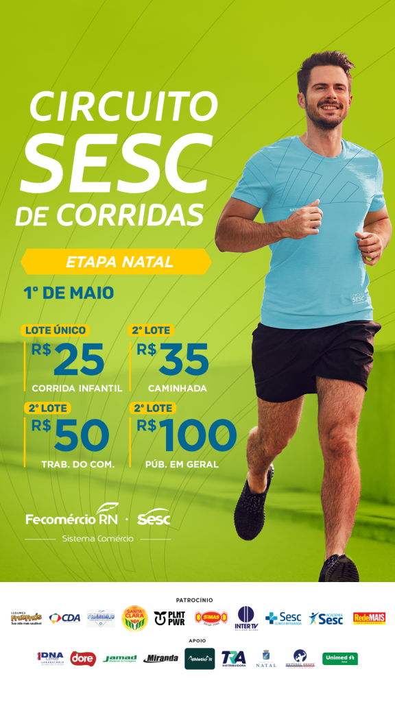 Circuito Sesc de Corridas entra nos últimos dias de inscrição