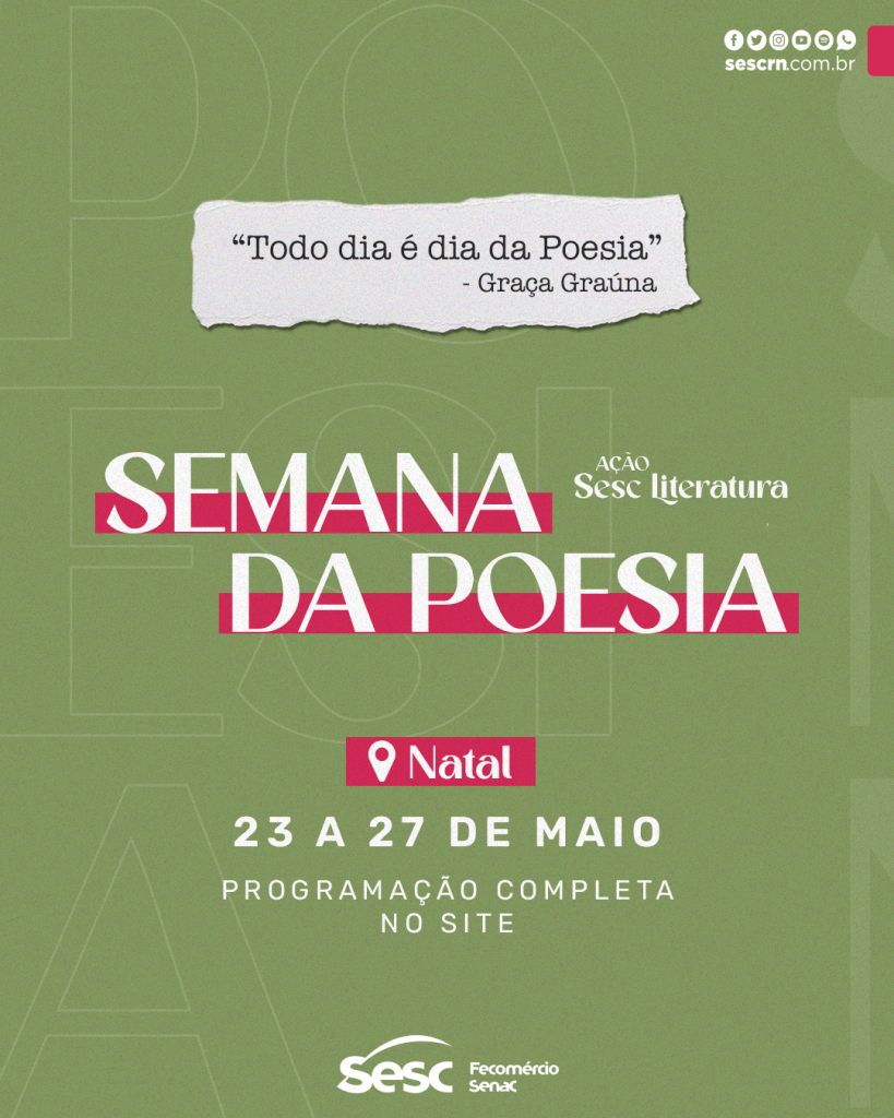 Ação Sesc Literatura inicia atividades da Semana da Poesia em Natal