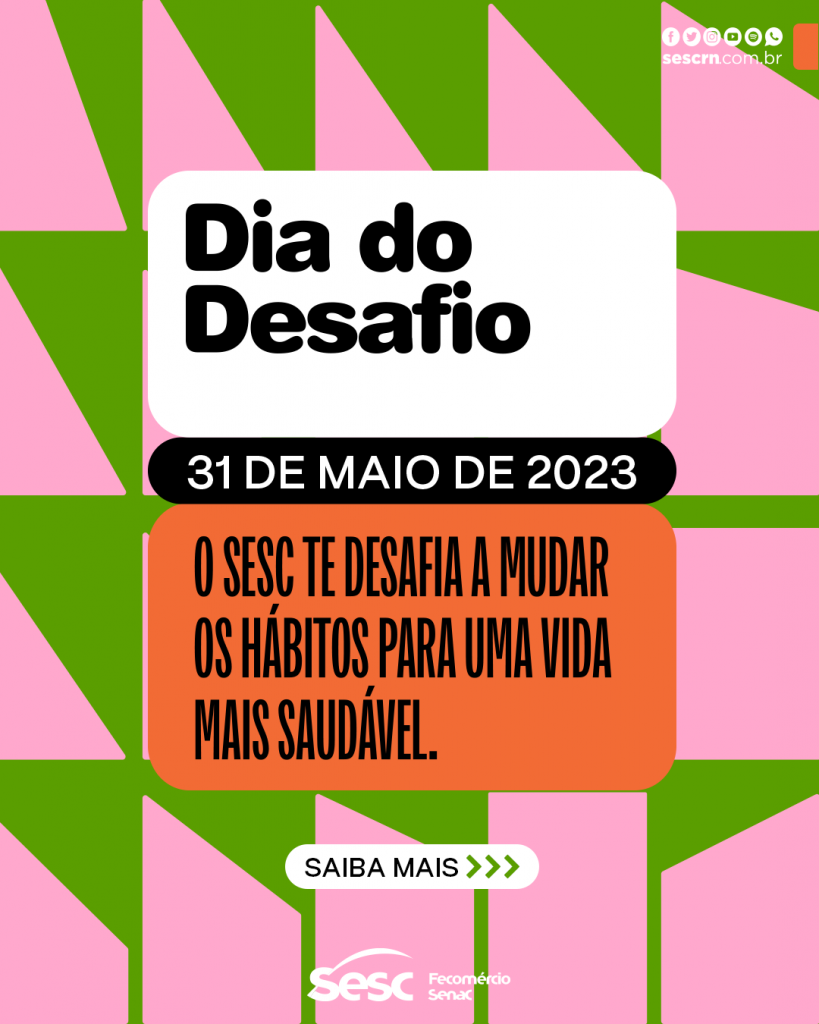 Sesc RN promove atividades esportivas gratuitas no Dia do Desafio