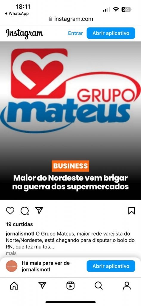 Concorrência dos supermercados vai se acirrar com a chegada do Grupo Mateus