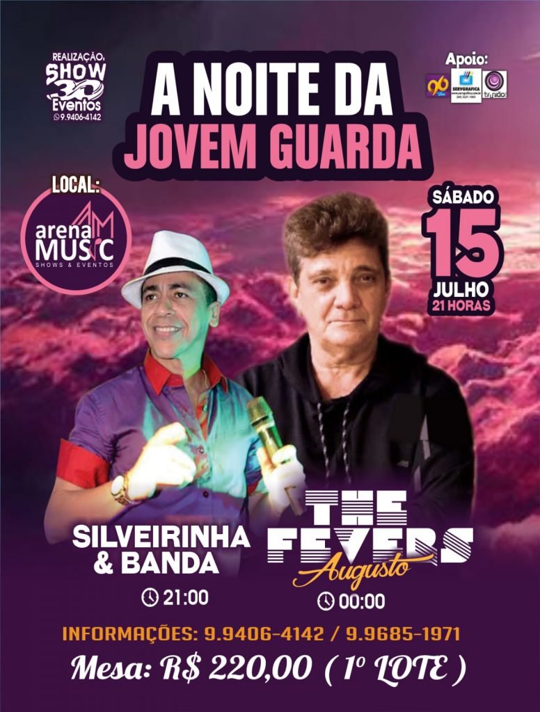 Augusto The Fevers canta hits da Jovem Guarda dia 15 em Natal