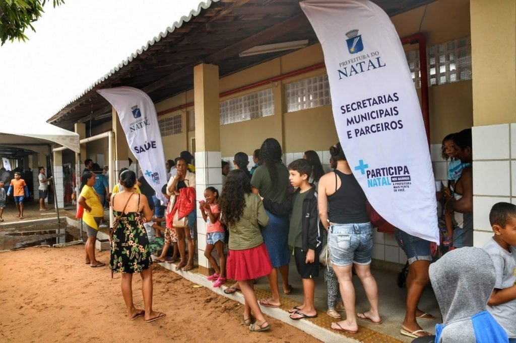 Moradores do Planalto receberam serviços do Participa Natal neste sábado
