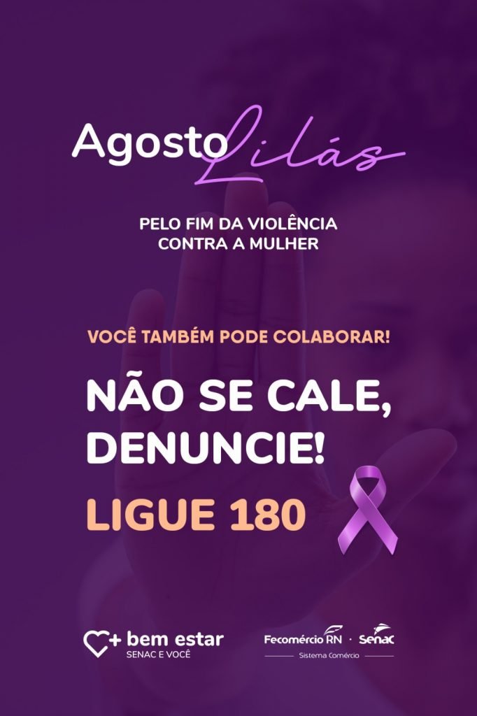 Sistema Fecomércio RN adere à campanha Sinal Vermelho contra violência doméstica