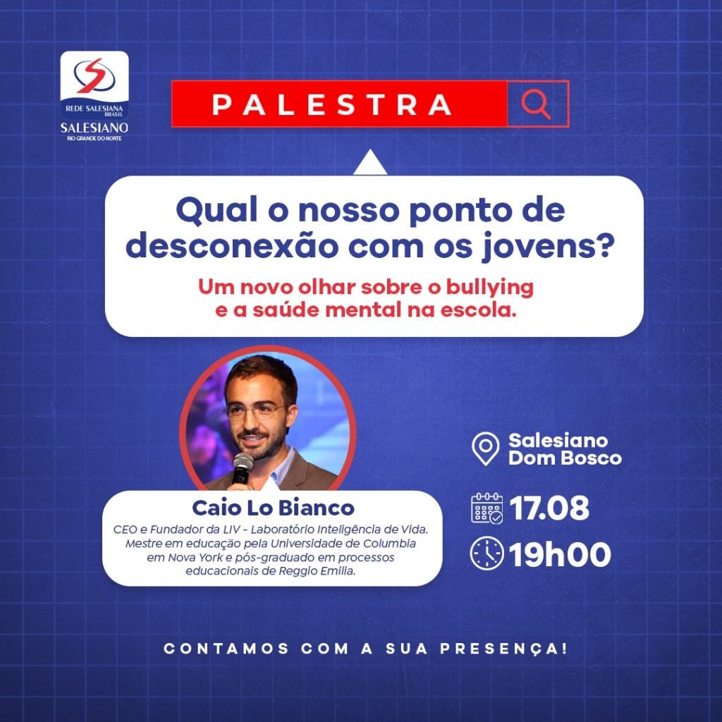 Palestra: Mestre em educação aborda o bullying e a saúde mental na escola