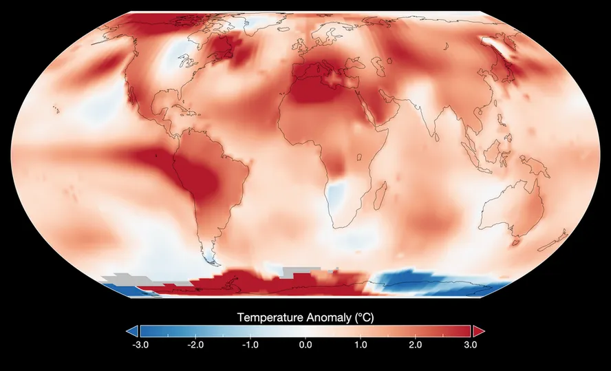 Julho foi o mês mais quente no planeta desde 1880, aponta análise da Nasa