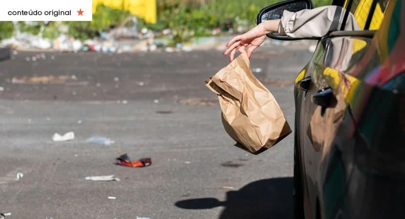 Texto que torna infração grave jogar lixo para fora do carro vai à Câmara