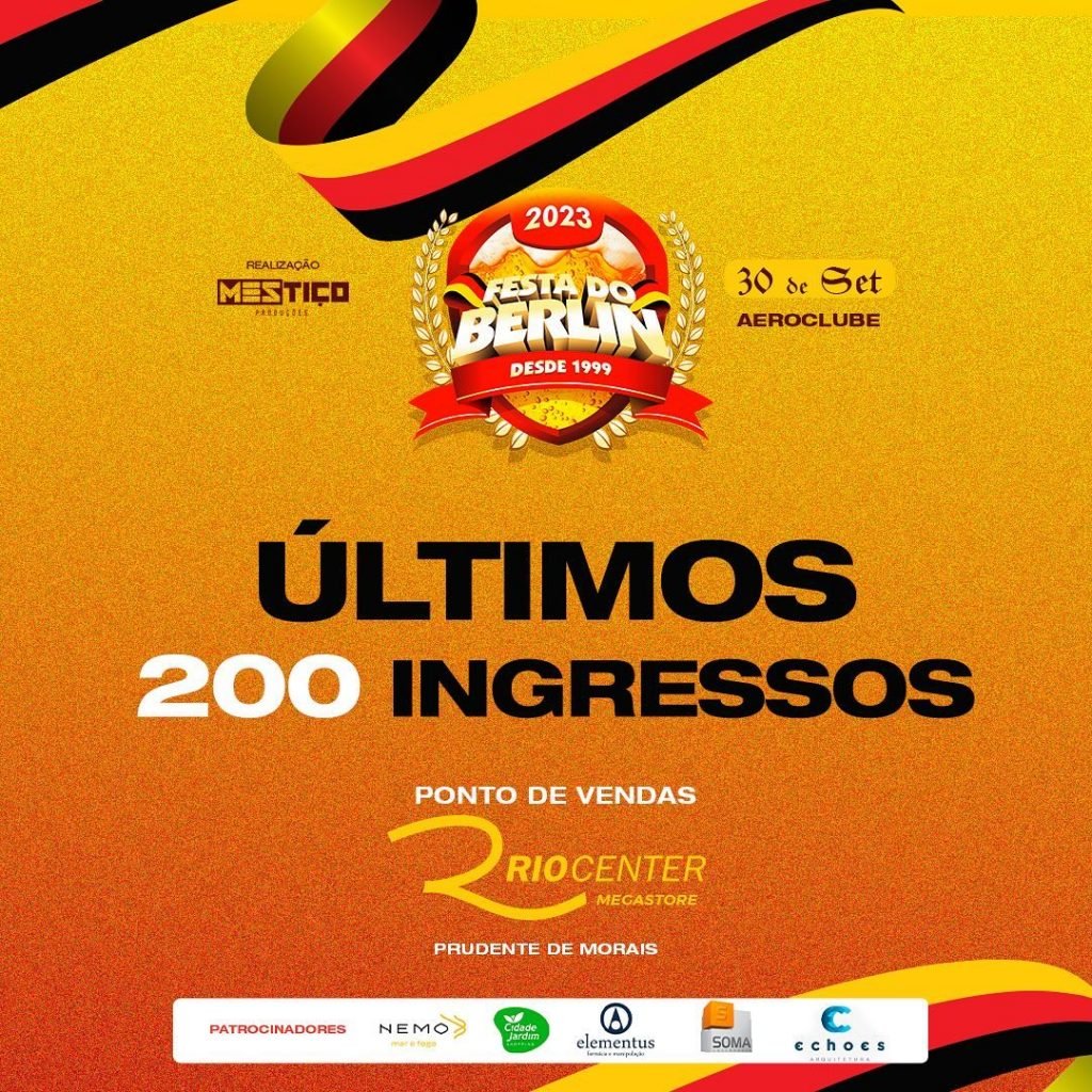 É sábado! Festa do Berlin terá culinária alemã, Spaten liberada e muita animação no Aeroclube