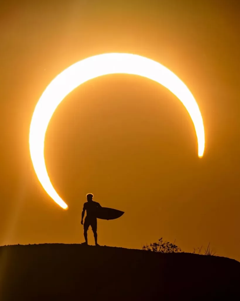Italo Ferreira realiza ensaio fotográfico incrível durante eclipse solar; veja fotos