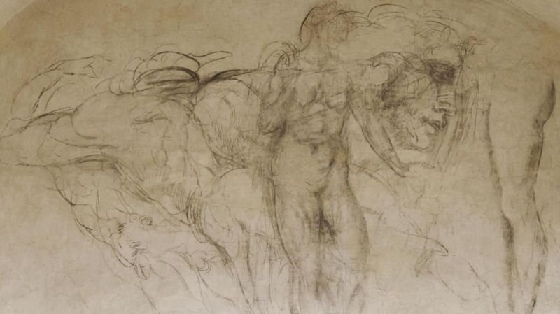Os extraordinários desenhos de Michelangelo que ficaram escondidos em sala secreta por 4 séculos