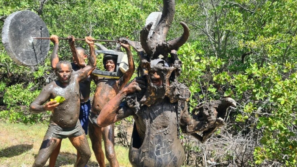 Colares, chifres e cão maromba que aparece na TV: foliões dão show de criatividade na Redinha por
