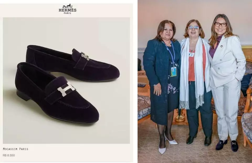 Janja ostenta sapato luxuoso de R$8,5 mil em evento que discute pobreza