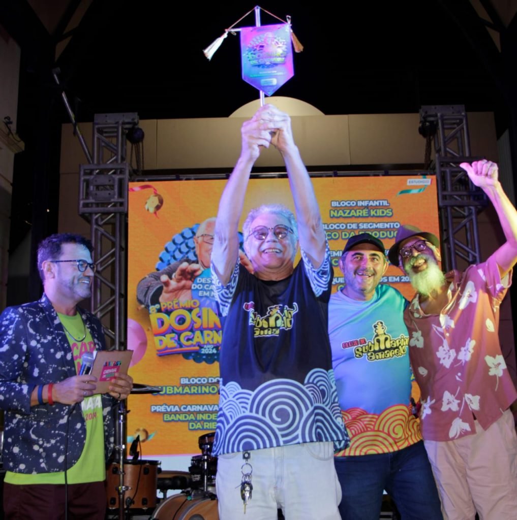 Bloco Submarino Amarelo ganha prêmio Dosinho de Carnaval 2024