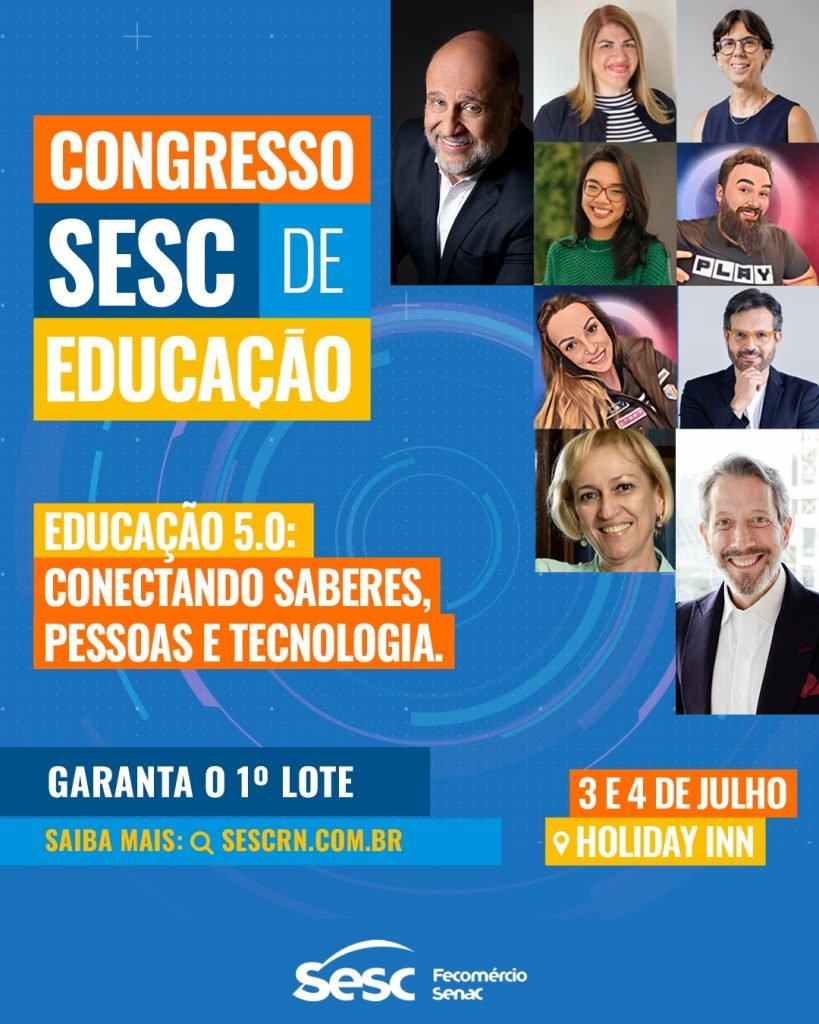 Congresso Sesc de Educação é anunciado para julho em Natal