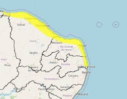 Inmet alerta para acumulado de chuvas em Natal e mais 51 cidades do RN; veja lista