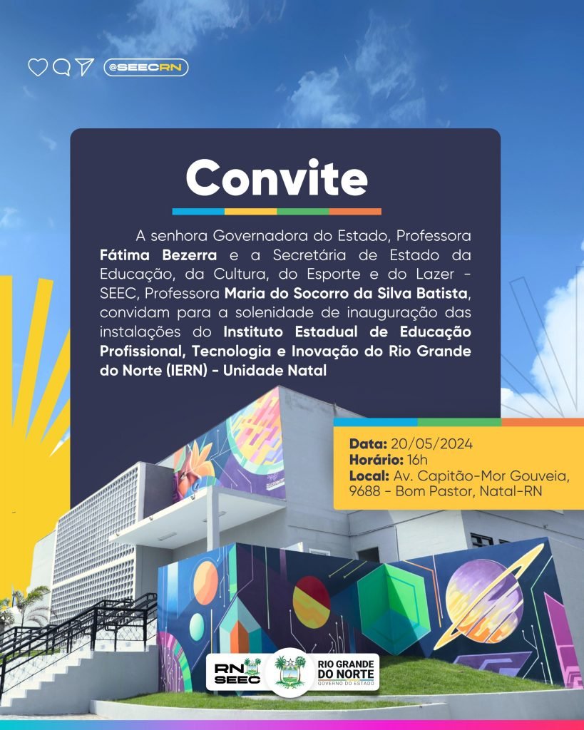 Governo do RN inaugura IERN Natal nesta segunda-feira (20)