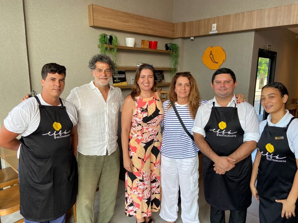 Estrelas Eduardo Moscovis e Patricya Travassos escolhem Effó Restaurante para almoço em Natal